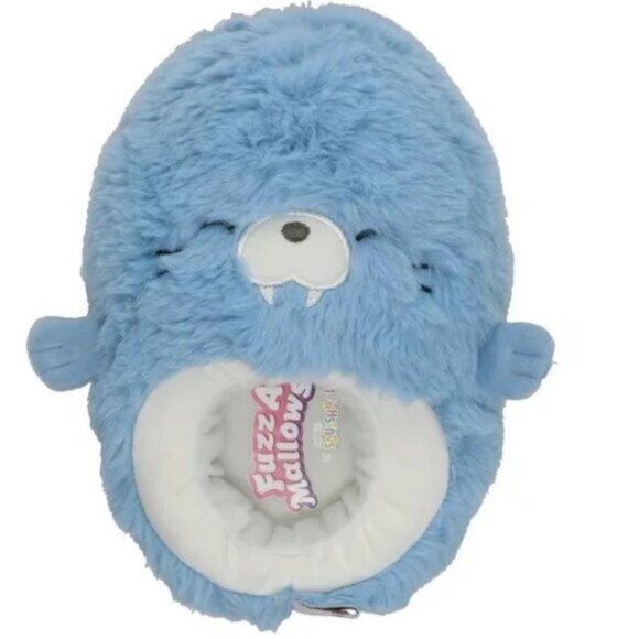 Squishmallows FuzzAMallows Collection Kids Plush Slippers Size 11–12 - Picture 2 of 14